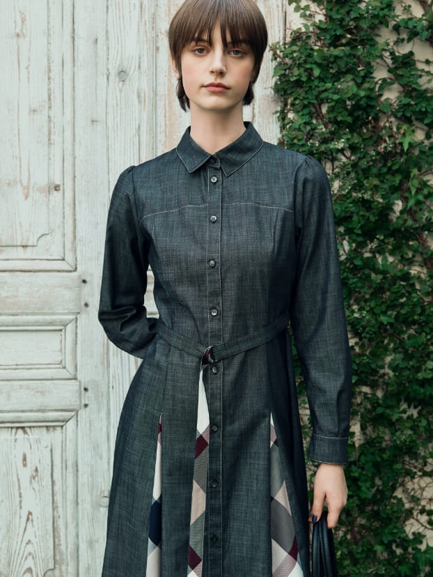 misa ブルーレーベルクレストブリッジ　トレンチコート　　チェック BLUE LABEL CRESTBRIDGE（ブルーレーベルクレストブリッジ）の