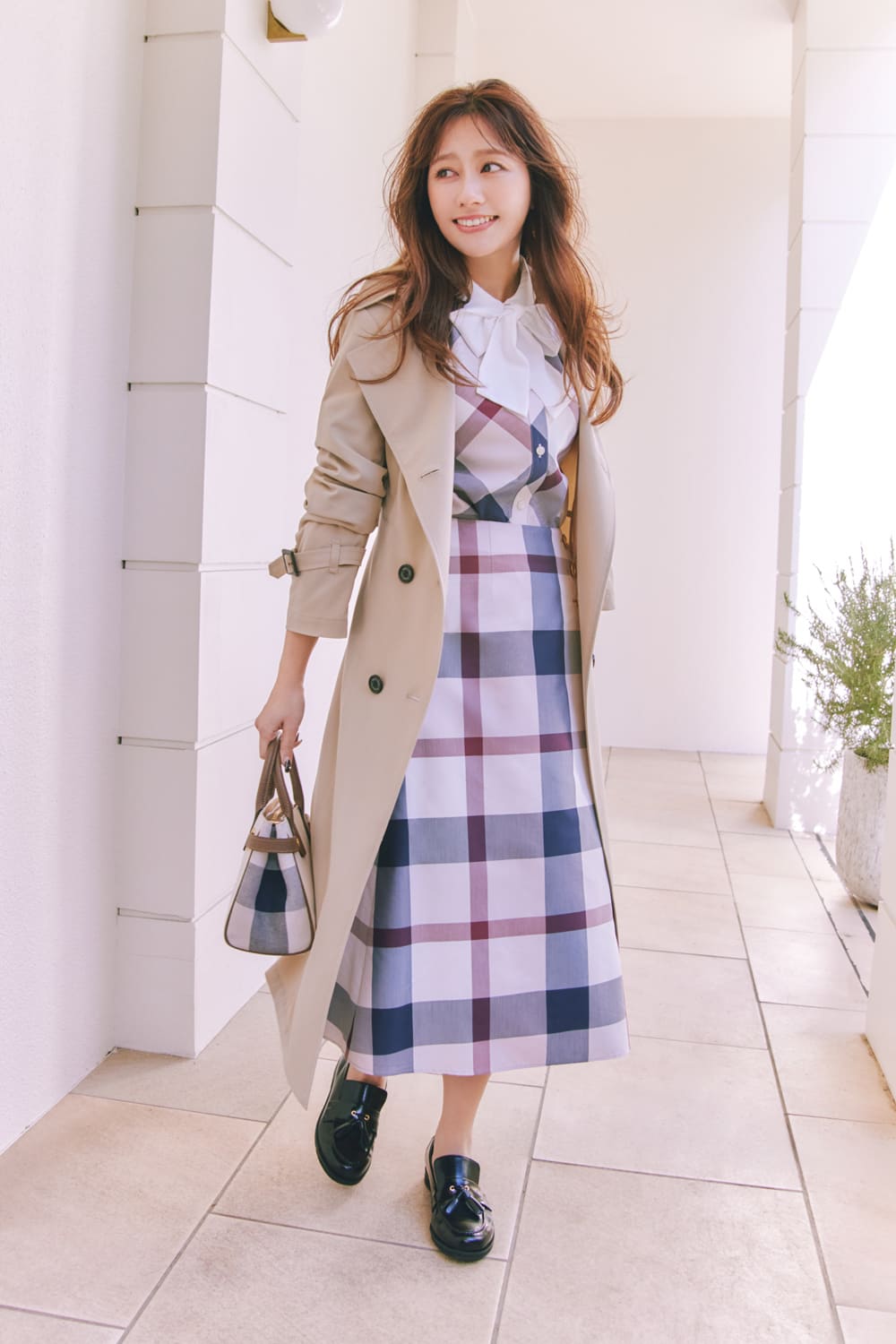 BRIT PINK CHECK｜BLUE LABEL CRESTBRIDGE(ブルーレーベル・クレスト