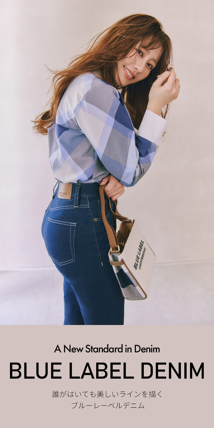 BLUE LABEL 半袖Tシャツ＋ハンカチ2枚セット ブルーレーベル 道重さゆみが着る、コラボレーションTシャツ｜BLUE LABEL CRESTBRIDGE