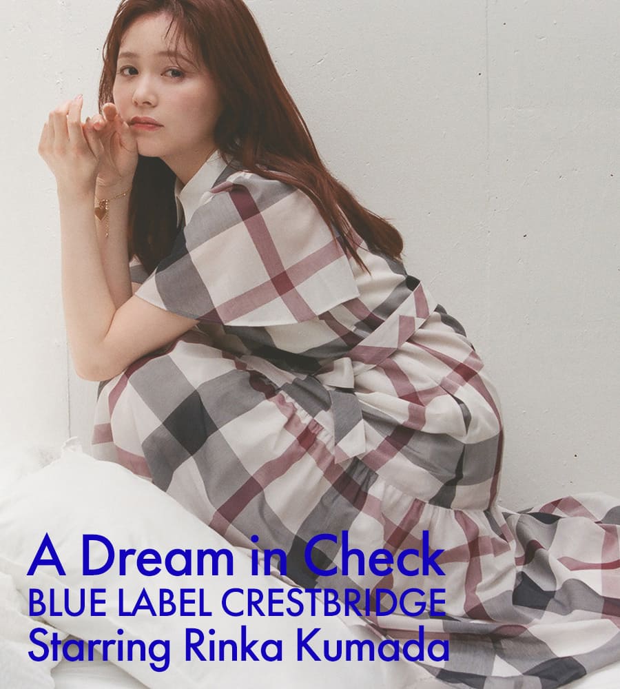 美品 BLUE LABEL CRESTBRIDGE チェック マキシ ワンピース 美品✨ブルーレーベルクレストブリッジ♡ロングワンピース チェック柄