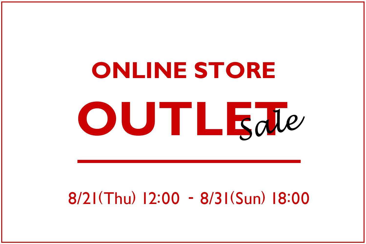 OUTLET SALE